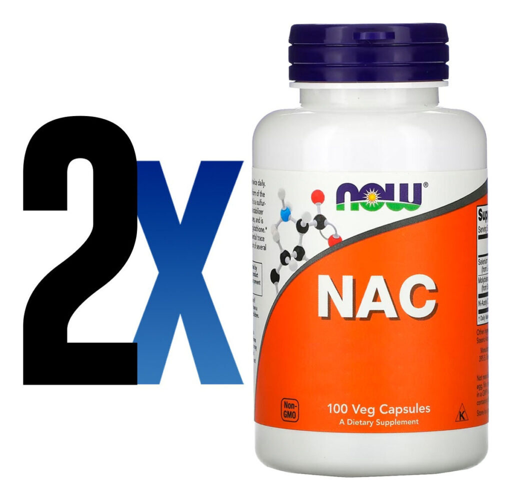 Nac N-acetilcisteína 600mg 100 Cáps Importado 2un Now Foods - Imagem 2