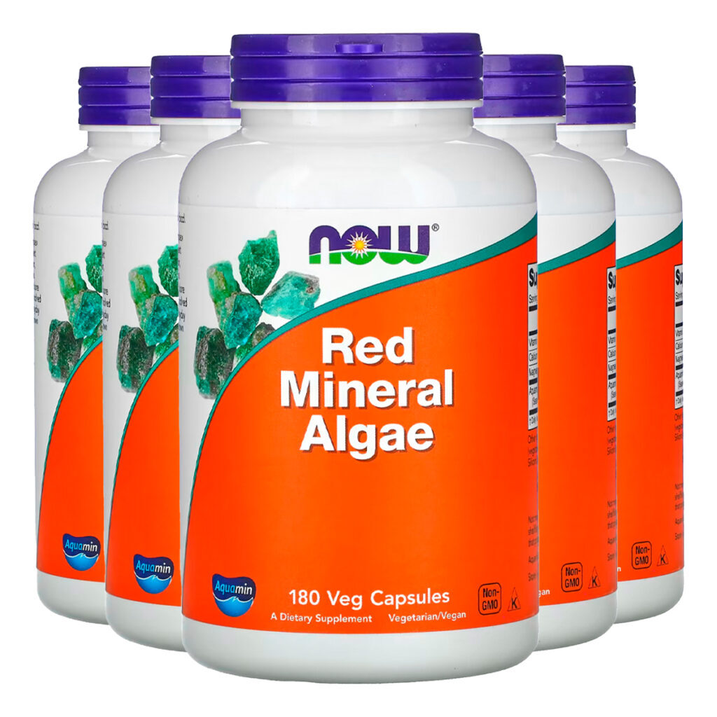 Minerais Algas Vermelhas 180 Cáps Importado 5un Now Foods
