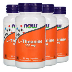 L-theanine Teanina 100mg Now Foods 90 Veg Cáps Importado 4un