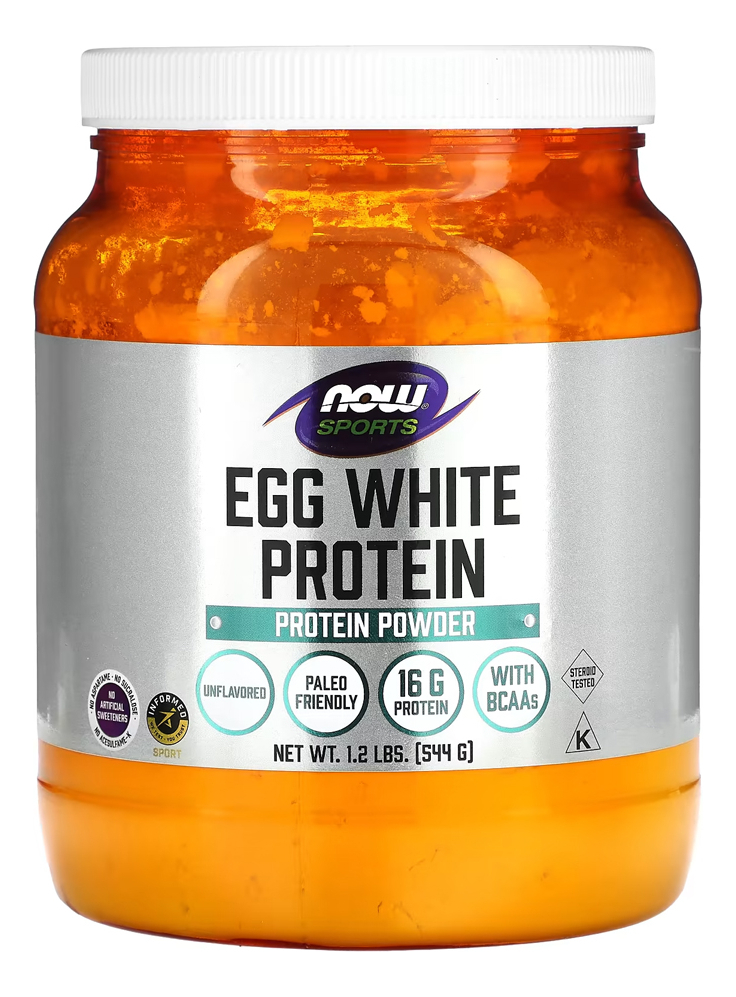 Proteína Clara Ovo Now Foods 544g Pó Sem Sabor Importado