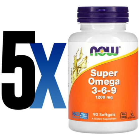 Super Ômega 3-6-9 1200mg 90 Cáps Sof Importado 5un Now Foods - Imagem 2