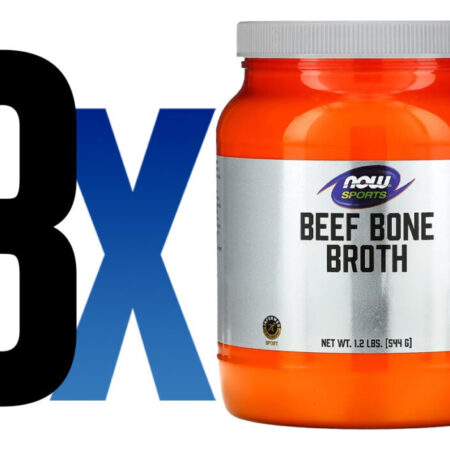 Beef Bone Broth Proteína Pó 544 G Importado 3un Now Foods - Imagem 2