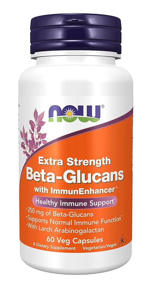 Beta-glucanos 1,3/1,6 Now Foods Beta-glucans 60veg Caps 4un - Imagem 3