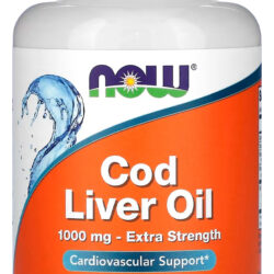 Óleo Fígado Bacalhau 1000mg Now Foods 90 Soft Importado