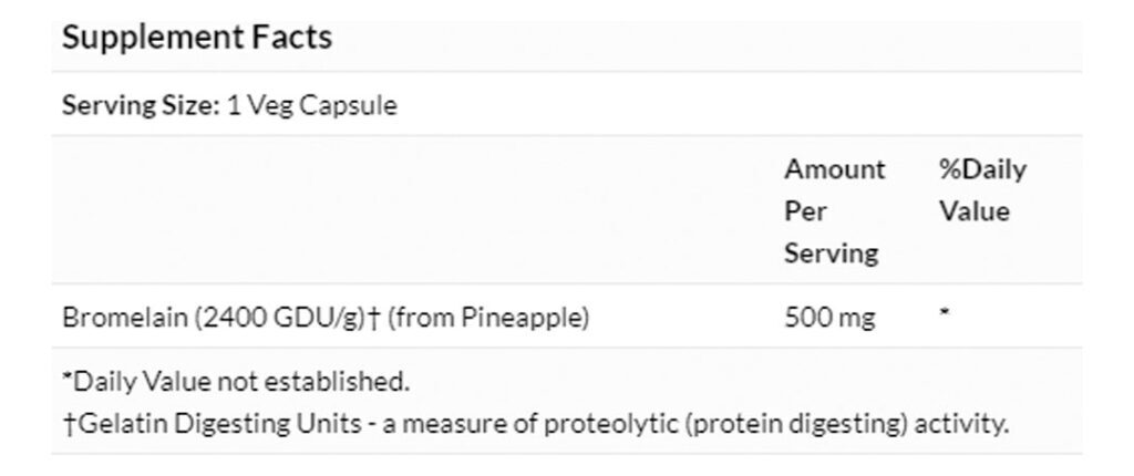Bromelaína 500mg Now Foods 60 Cápsulas + Porta Cápsulas - Imagem 4