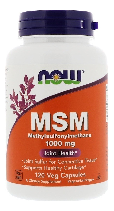 Msm Enxôfre Orgânico Importado Usa 1000 Mg - 120 Capsulas