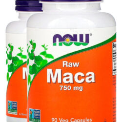 Raw Maca Peruana 750mg 90 Cápsulas Importado 2un Now Foods