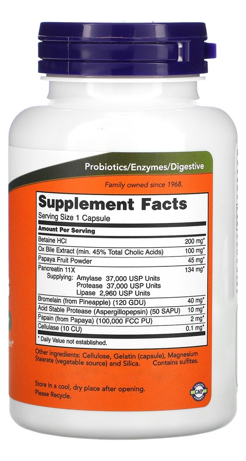 Now Foods Super Enzymes 90 Cápsulas No Brasil - Imagem 2