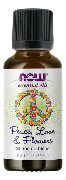Óleo Essencial Paz, Amor E Flores Oil Blend 30ml Now Foods