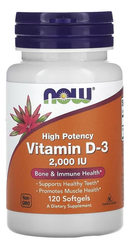 Suplemento En Cápsulas Moles Now Bone & Immune Health Vitamina D3 De 120 Un