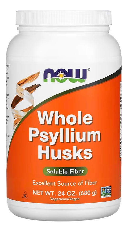 Cascas De Psyllium Inteiras Now Foods 608g Importado