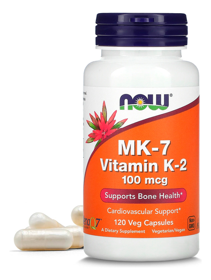 Now Foods Vitamina K2 Mk7 100mcg 120veg Capsulas