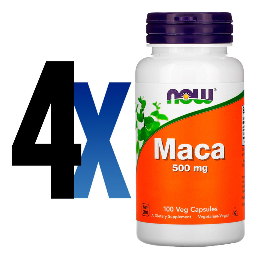 Maca Peruana 500mg 100 Veg Cápsulas Importado 4un Now Foods - Imagem 2