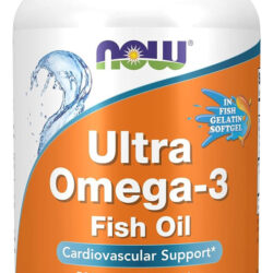 Ultra Omega-3 Now Foods 500/250 Fish Gelatin 180 Softgels Sabor N/a