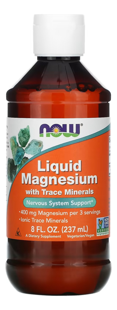 Magnésio Líquido Now Foods Traço Mineral 237ml Importado