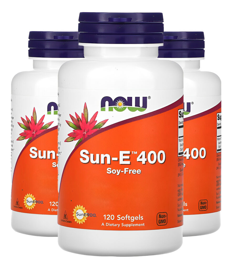 Vitamina E Sun-e 400 268mg Now Foods 120soft Importado 3un