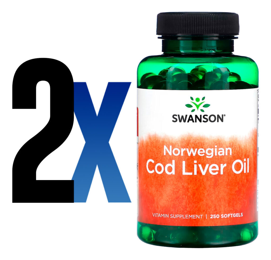 Óleo De Fígado Bacalhau 350mg Swanson 250 Soft Importado 2un - Imagem 2