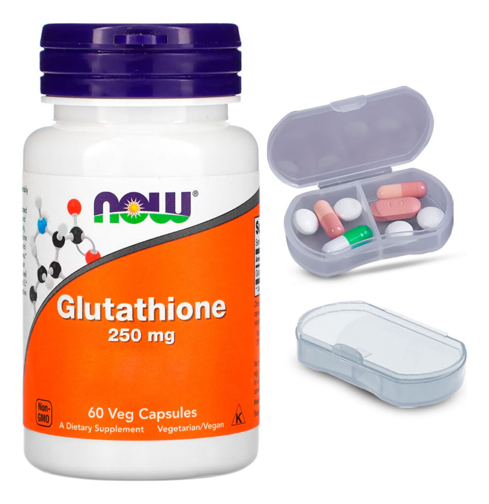 Glutationa 250mg Now Foods 60 Caps + Porta Cápsulas