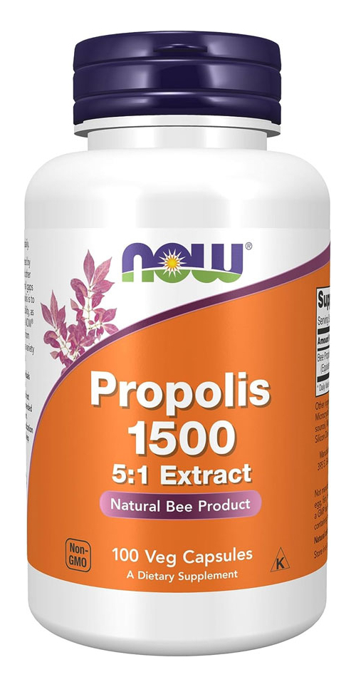 Própolis Abelha 1500 Now Foods Extract 300mg 100 Veg Caps