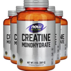 Creatina Monohidratada 227g Em Pó Importado 5un Now Foods