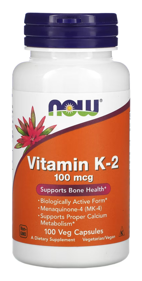 Vitamina K2 100mcg Now Foods 100veg Caps 2un - Imagem 3