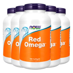 Óleo De Peixe Red Omega Now Foods 180 Sofgels Importado 5un