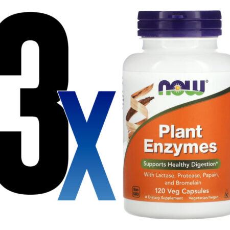 Enzimas Digestivas Now Foods Plant Enzymes 120 Veg Caps 3un - Imagem 2
