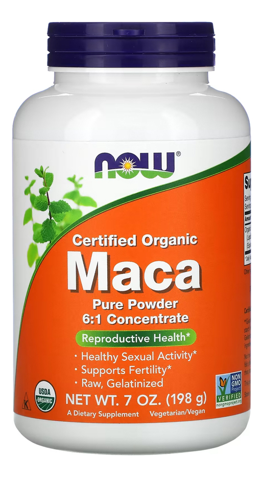 Maca Peruana Em Pó Now Foods 198g Orgânica