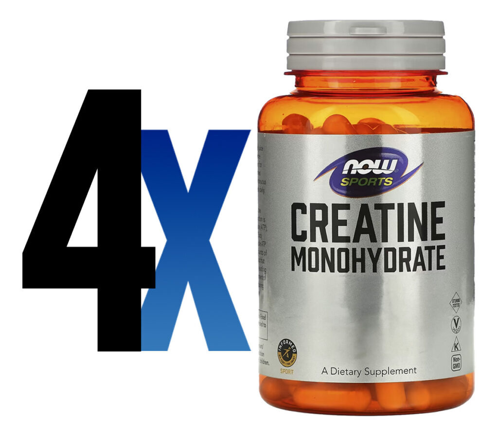 Creatina Monohidratada 750mg 120cáps Importado 4un Now Foods - Imagem 2
