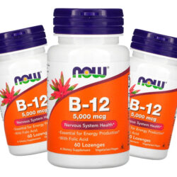 Now Foods Vitamina B12 5000mcg E Ácido Fólico 60past 3un
