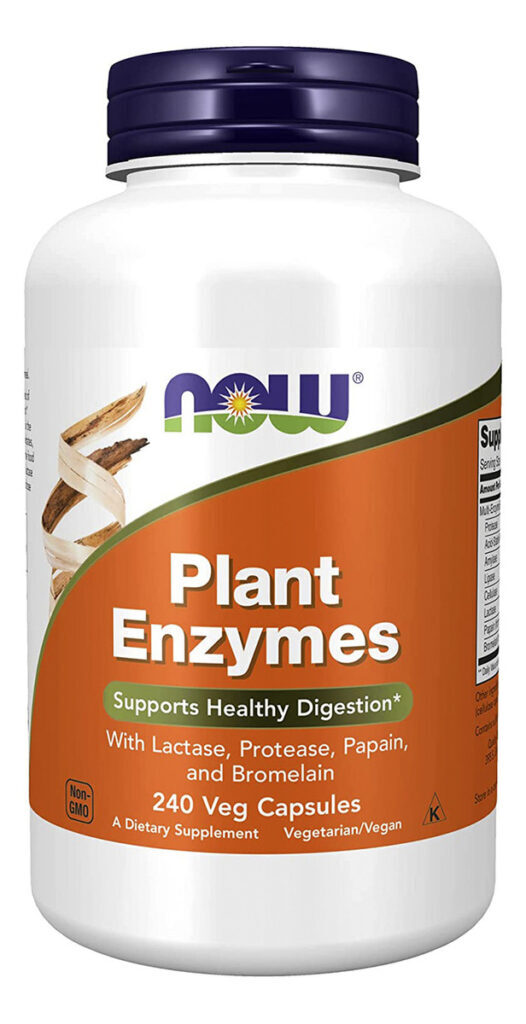 Plant Enzymes 240 Cápsulas Enzimas Digestivas Now Foods - Imagem 4