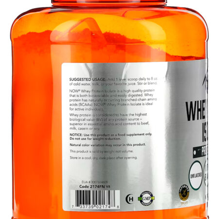 Whey Protein Isolado Now Foods 2268g + Porta Cápsula - Imagem 2