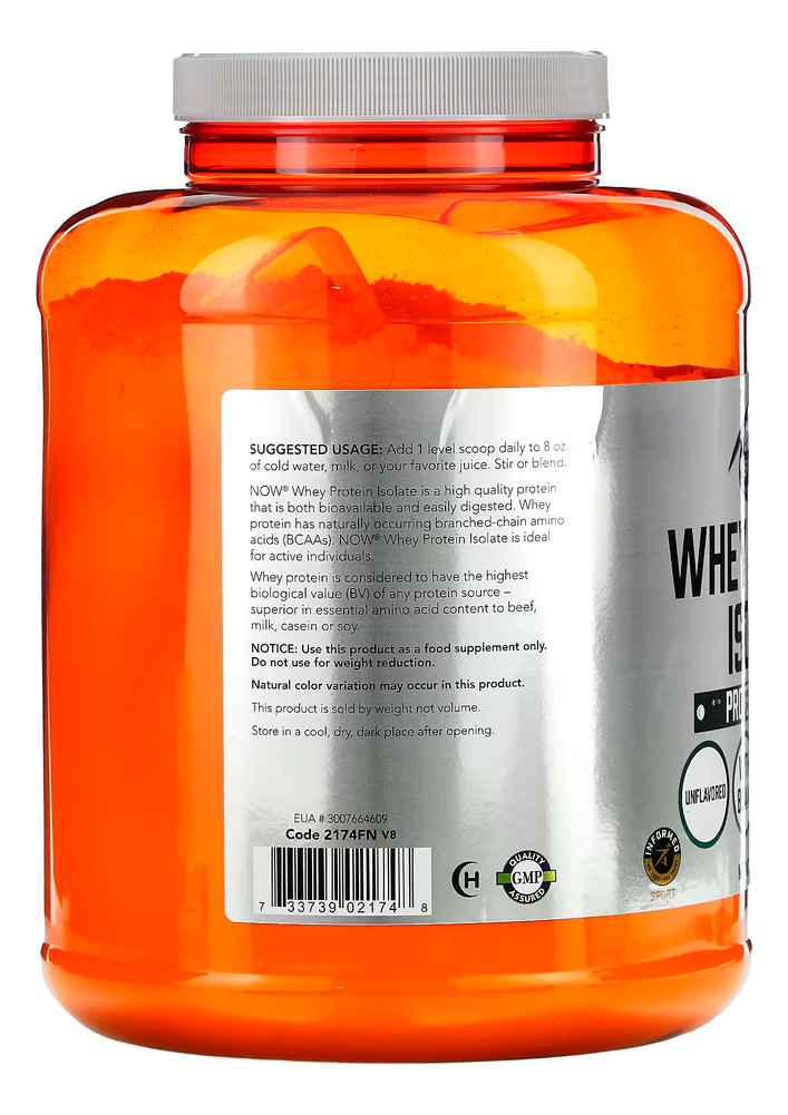 Whey Protein Isolado Now Foods 2268g + Porta Cápsula - Imagem 2