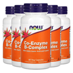 Coenzima Complexo B Now Foods 60 Cápsulas Importado 5un