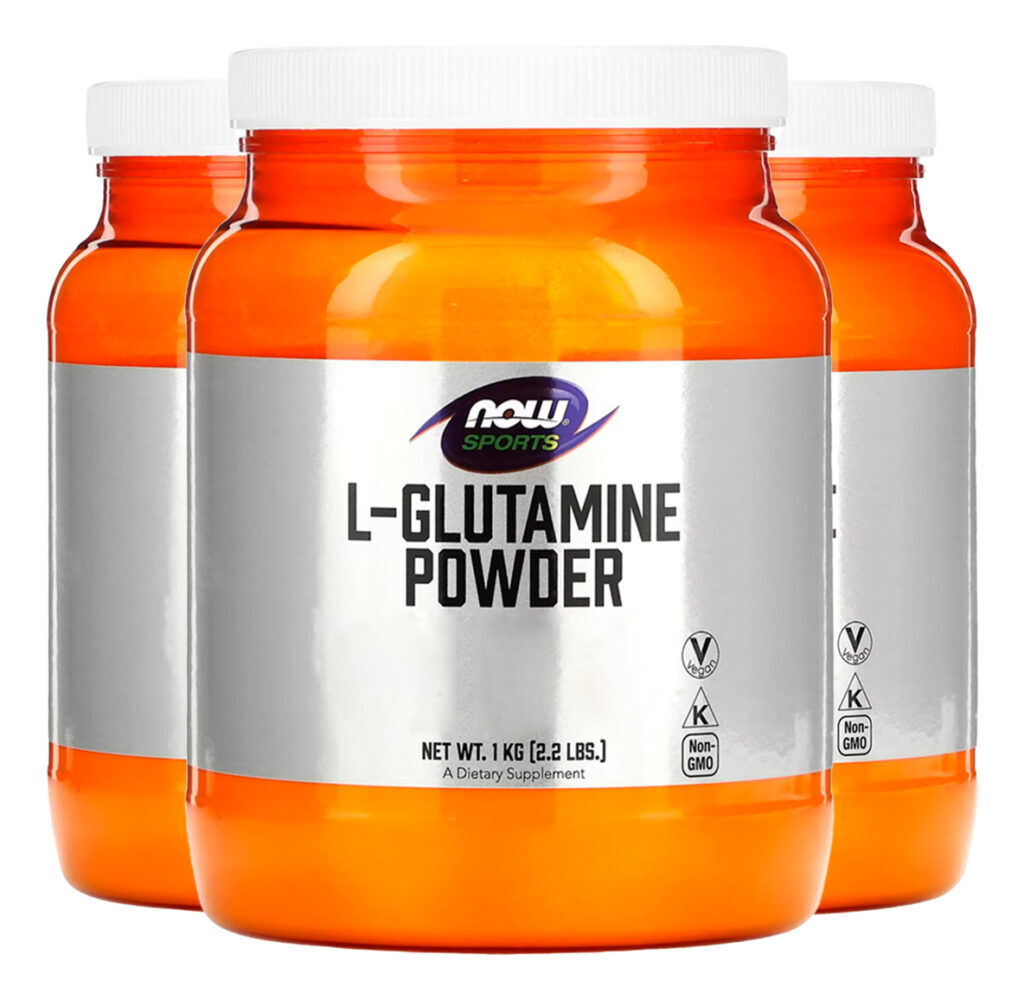 L-glutamina Em Pó Now Foods Sports 1kg Pó Puro Importado 3un