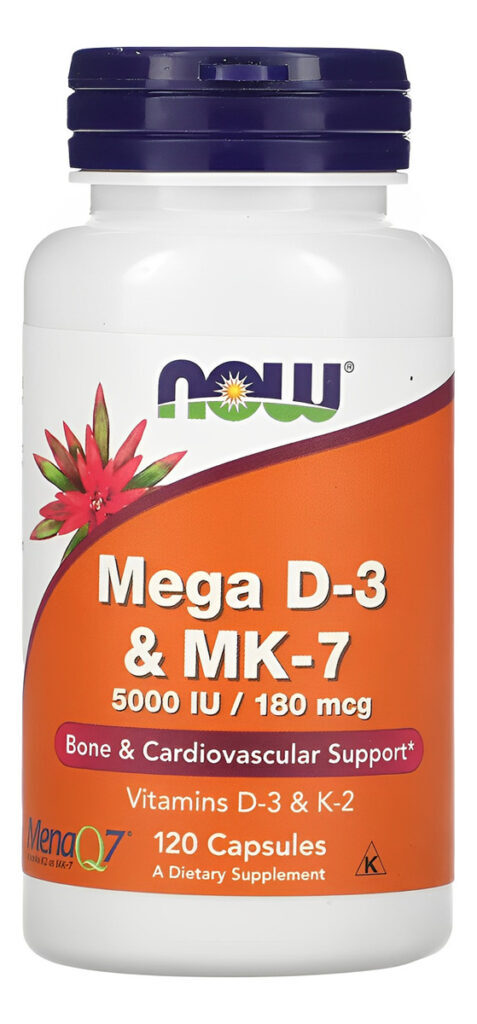 Vitamina Mega D-3 E Mk-7 Now Foods 120veg Caps Importado 3un - Imagem 5