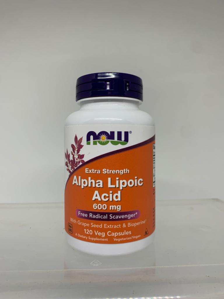 Ácido Alfa Lipóico, Força Extra 600 Mg, 120 Cápsulas Vegetai Sabor Without Flavor