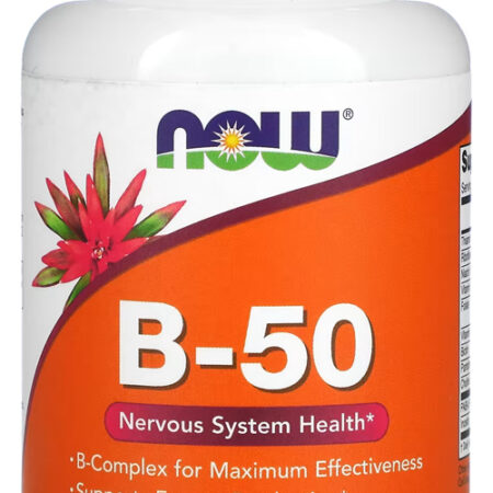 Vitamina B-50 Now Foods Vitaminas Complexo B 100veg Caps 5un - Imagem 3
