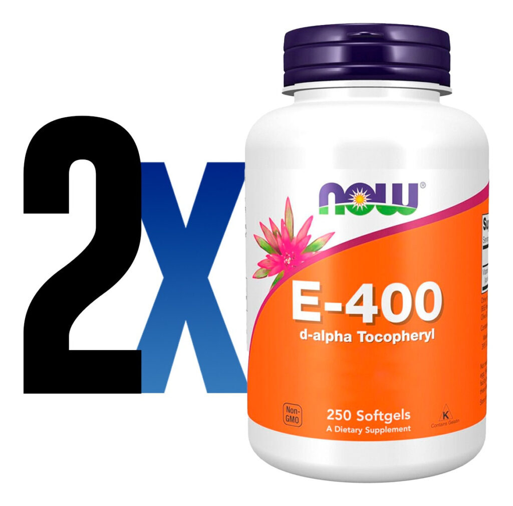 Vitamina E-400 D-alfa Tocoferol 250s Importado 2un Now Foods - Imagem 2