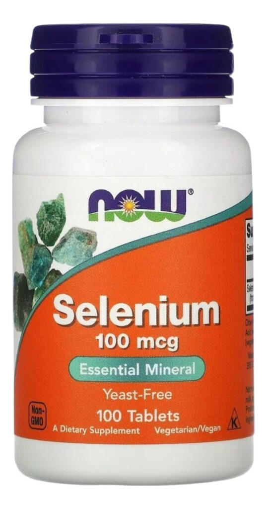 Selenium 100mcg 100 Tabletes Selênio - Now Foods Sabor Sem Sabor
