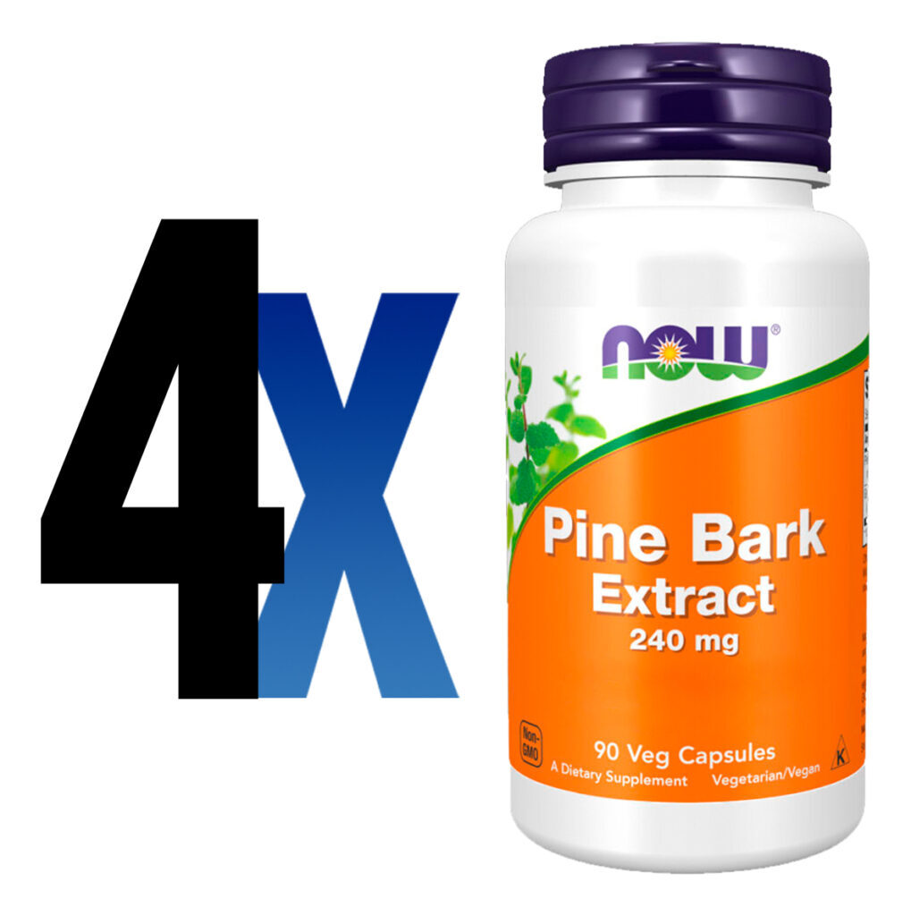 Extrato Casca Pinheiro 240mg Now Foods 90cáps Importado 4un - Imagem 2