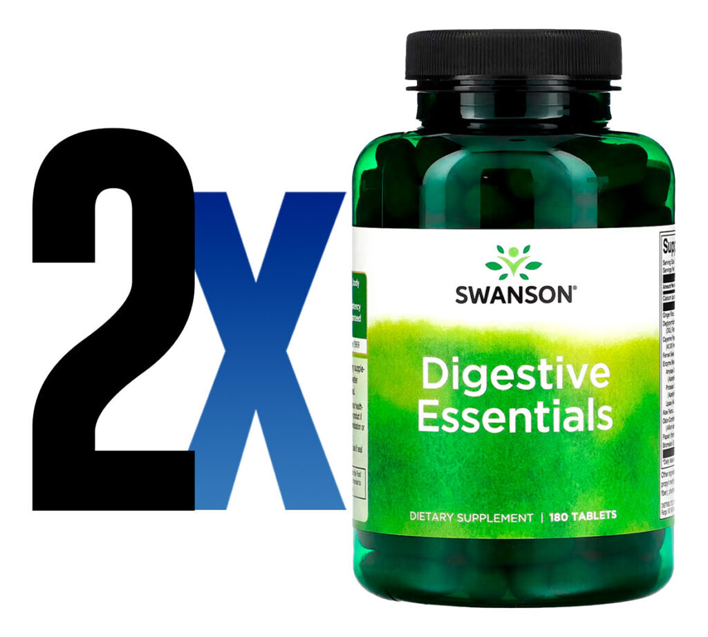 Enzimas Digestivas Swanson Essentials 180 Tabs Importado 2un - Imagem 2