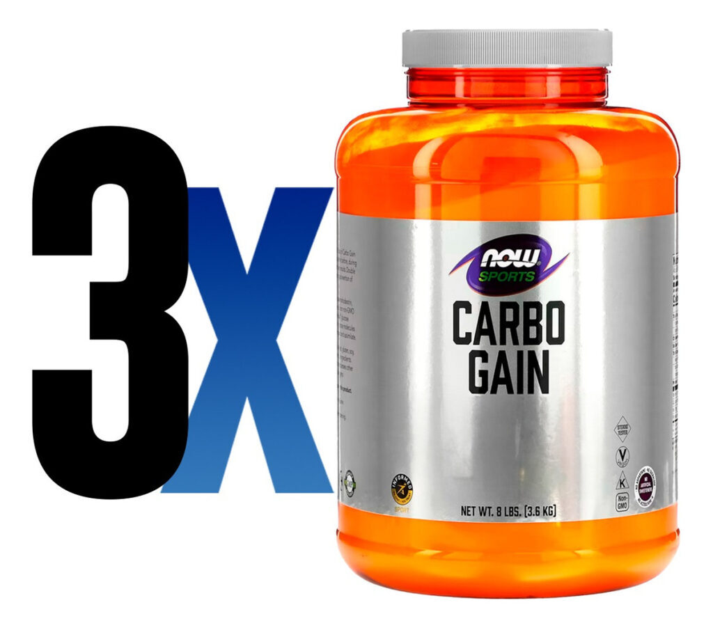 Carbo Gain Pó 3.63kg Importado 3un Now Foods - Imagem 2