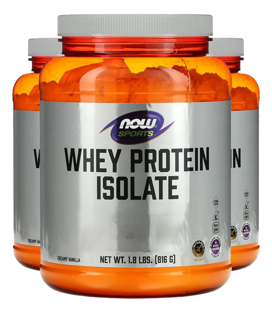 Whey Protein Pó 816 G Sabor Baunilha Importado 3un Now Foods