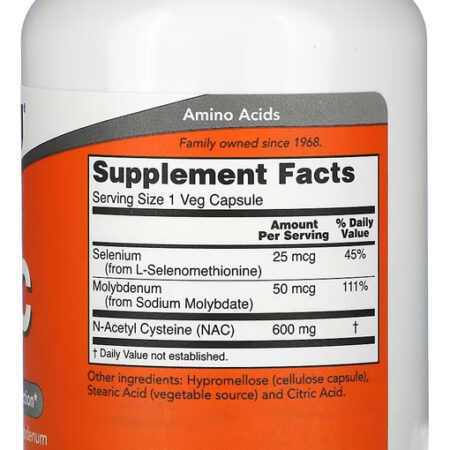 Suplemento Em Cápsulas Now Foods Nac Proteínas - Imagem 2