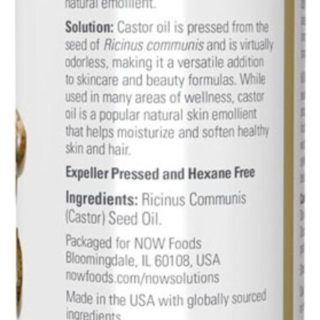 Óleo De Castor 473ml Now Foods Castor Oil 100% Puro 2un - Imagem 3