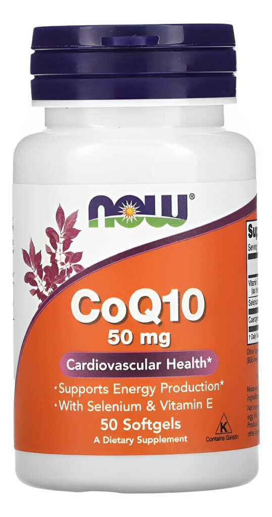 Coenzima Coq10 50mg + Vit E Now Foods 50soft Importado 5un - Imagem 5