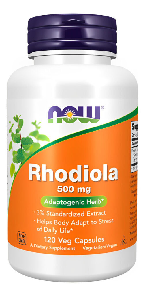 Extrato Rhodiola 500 Mg Now Foods 120 Veg Cáps Importado 4un - Imagem 5