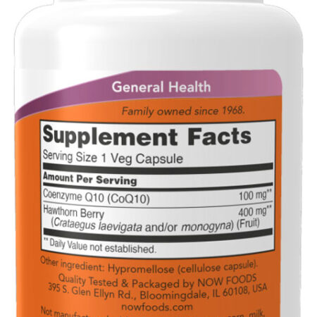 Coenzima Coq10 100mg Now Foods 30cáps Sabor N/a - Imagem 2