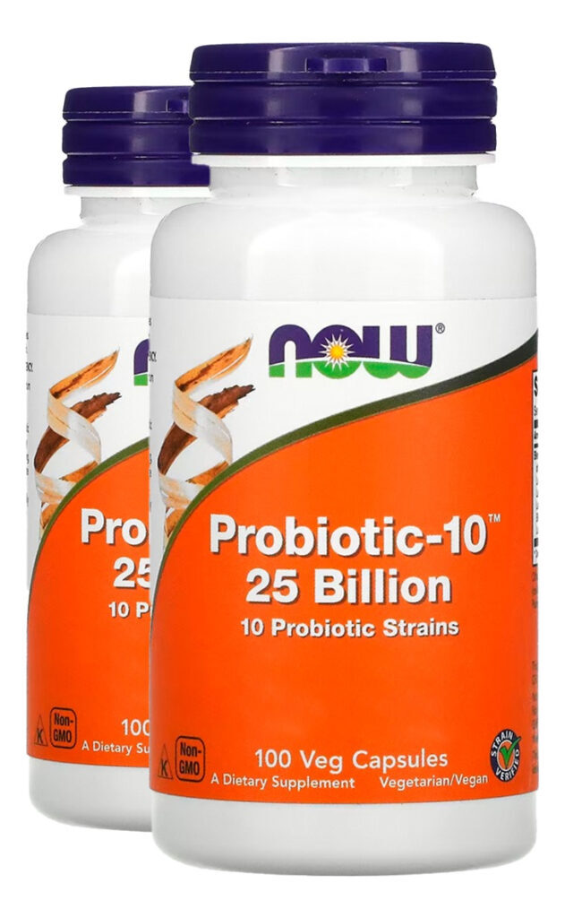 Probiotic-10 25 Billion 100 Veg Cáps Importado 2un Now Foods